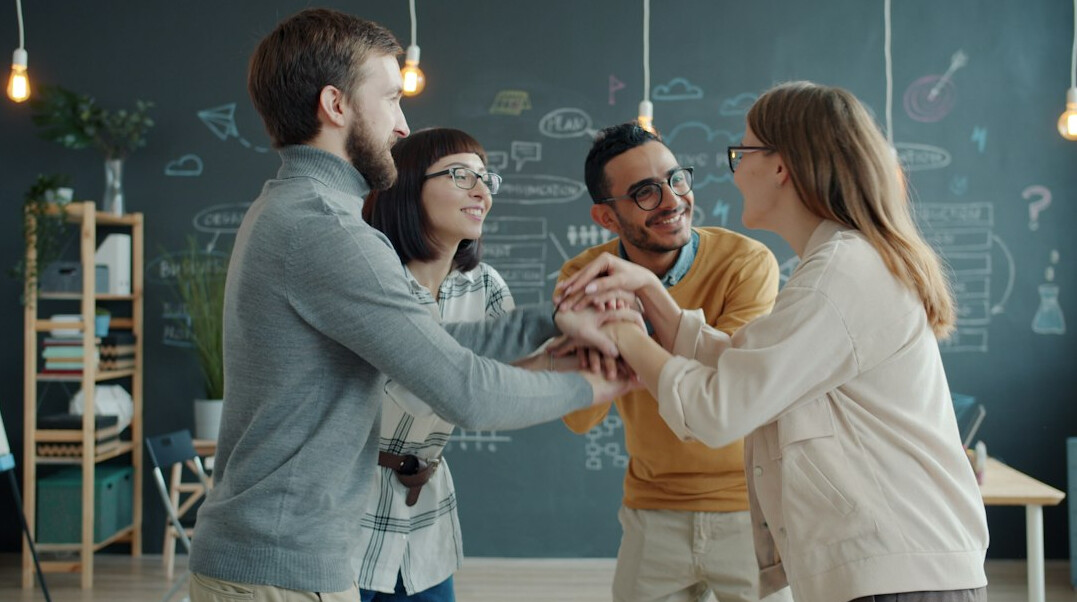 successful business team celebrating