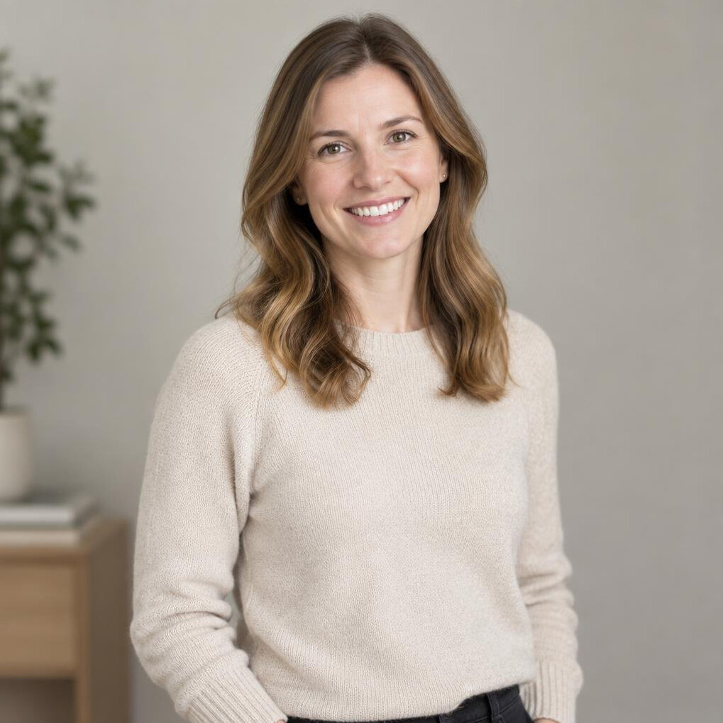 Portrait of a young woman with a warm smile